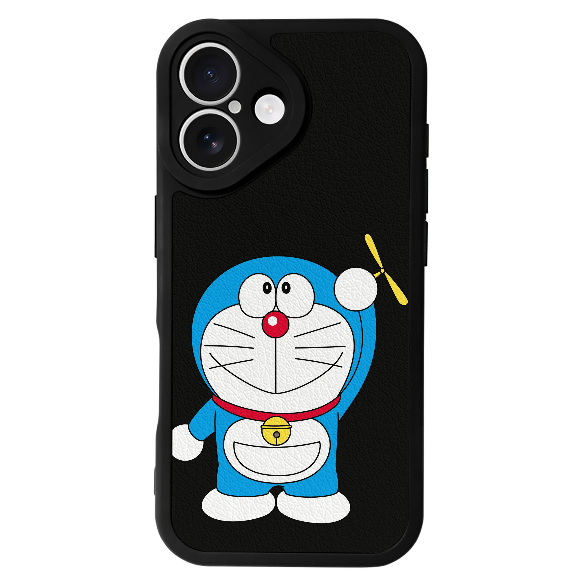 （画像用） ドラえもん Doraemon 【iPhone 16シリーズ対応】シリコンスマホケース（レザー調） 材質：シリコン
